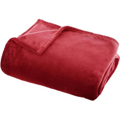 Lancio in flanella rossa 125x150cm - Atmosphera créateur d'intérieur