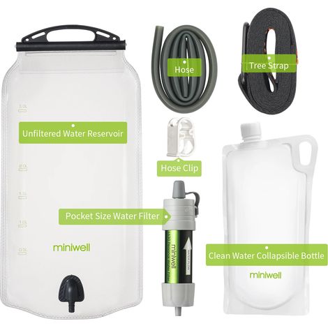 (L630HG) Système de filtration d'eau extérieur avec sac transparent (1/4)