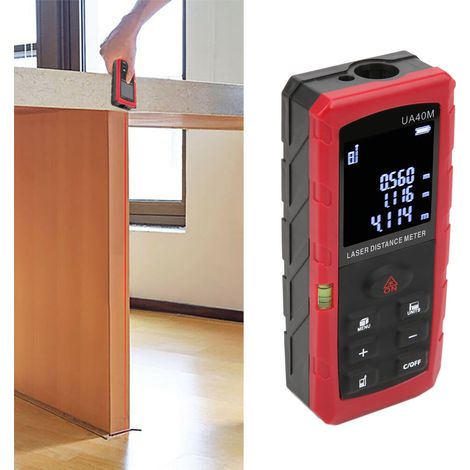 Télémètre laser UA40M (portée 40 m), jauge de diamètre infrarouge, règle laser, indicateur d'angle laser, instrument de mesure laser (1/5)