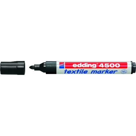 Edding 4500 Marcatore per Tessuti Nero Punta Fine 2-3 mm