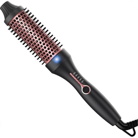 Brosse chauffante ronde, fer à friser, température 120-200 °C, peigne chauffant, brosse lissante (1/5)