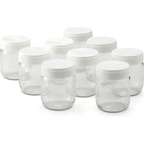 Lot de 9 Pots en verre pour Yaourtière et Fromagère, 430301 (1/3)