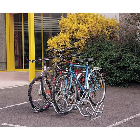 MOTTEZ - Râtelier 3 vélos sur 2 niveaux - B136 - Ce produit de marque MOTTEZ est neuf.