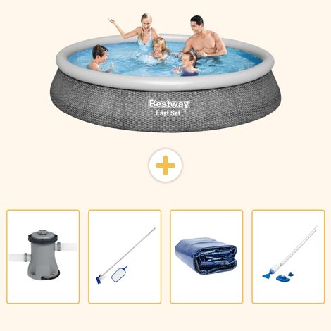 Bestway Bestway Fast Set Ronde - 396x84 cm - 5-pièces S323 (1/5)
