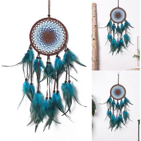 Attrape-rêves en plumes avec œil maléfique, décoration murale pour la maison et la chambre (1/4)