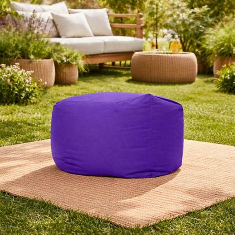 Pouf cube d'extérieur violet ARTA (1/4)