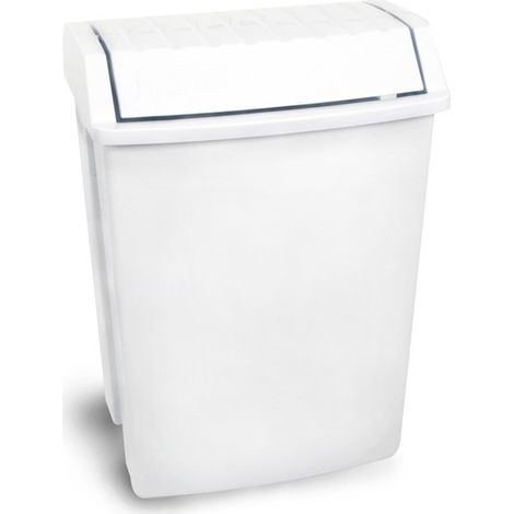 POUBELLE BASCULANTE BLANCHE