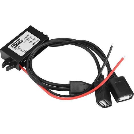 DC-DC 12V auf 5V 3A Dual-USB-Abwärtswandler-Netzteilmodul