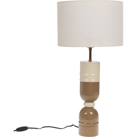 Amadeus - Lampes Smiles taupe abat jour en jute