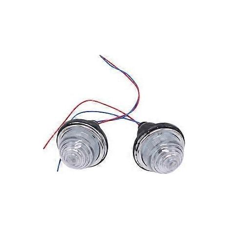 2 Stück Rücklicht/Bremslicht L594 LPB630 Blinkerleuchten wie Lucas L594 (Weiß) (1/5)