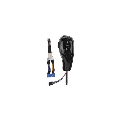 Kit de conversion de pommeau de levier de vitesse automatique à LED (argent) pour les modèles BMW E90, E92, E84 et E89.