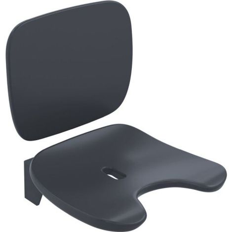 HEWI 802.51.23760 Siège rabattable confort pour WC, découpe périnéale (1/2)
