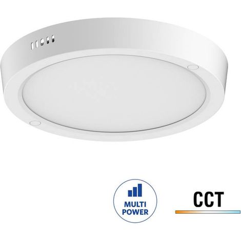 Plafón KRAMFOR 18W CCT y potencia ajustable para techo, 3000-4000-6000K