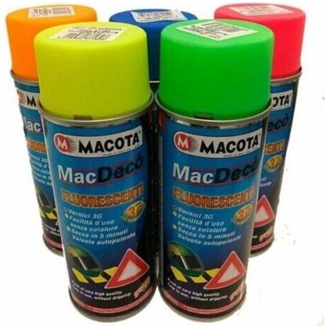 Vernice Fluorescenti Spray Macota Tuning Color da 400 ml – ARANCIO FLUO