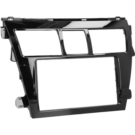 2-DIN-Autoradio-Mittelkonsolen-Austauschsatz für Yaris Limousine 2006-2012, CD-Blende mit Bedienrahmen, kompatibel mit Autoradio. (1/5)