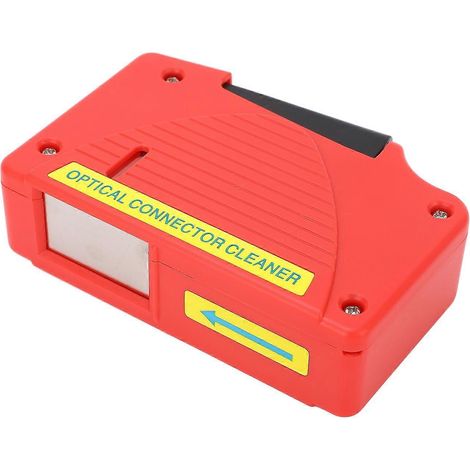 Kompakte, leichte Reinigungsbox für rote Glasfasern, geeignet für SC-, FC-, LC- und ST-Glasfaser-Endstecker