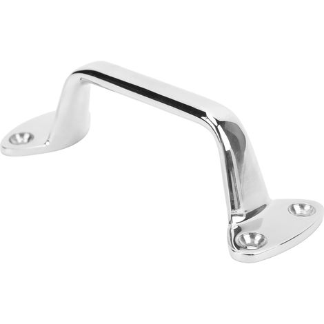 Poignée de porte de levage en acier inoxydable 316 pour bateau, camping-car ou caravane, avec taquet et main courante. (1/5)