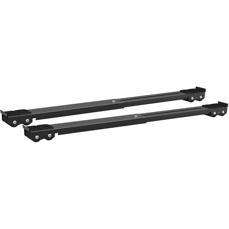 Socle pour machine à laver 2 pcs Noir 72 x 5 x 4.5 cm Acier CFW88753 (1/5)