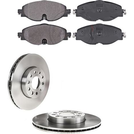 KIT FRENI ANTERIORI compatibile con SEAT ATECA (KH7,KHP) - DISCHI + PASTIGLIE OEM: P 85 126 / 17521 , 17558 /SOSTITUZIONE DIRETTA/BASSA POLVERE/SILENZIOSO (1/5)