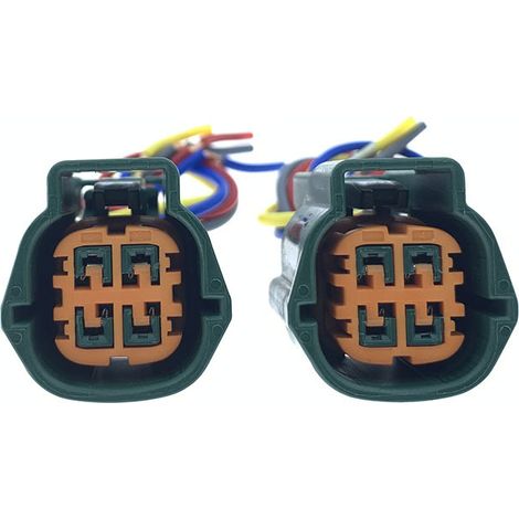 Connecteurs de faisceau de câbles des capteurs d'oxygène avant et arrière compatibles avec les Nissan Teana 2.3L et Quest 3.5L (2003-2007) -- JB1943-4P