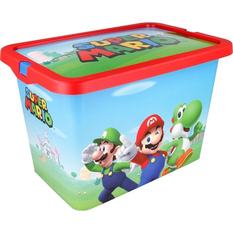 Boîte de Rangement Enfant avec Fermeture Click 7 litres - Organisateur Plastique Multiusage pour Jouets et Chambre Enfants (1/5)