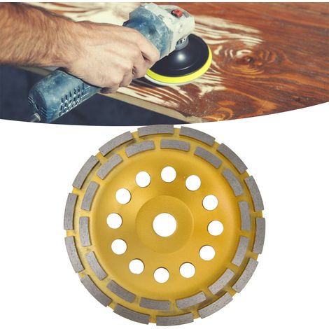 Doppelreihige Diamantschleifscheiben eignen sich zum Schleifen von 180 mm dickem Beton, Mauerwerk und Granit. (1/5)