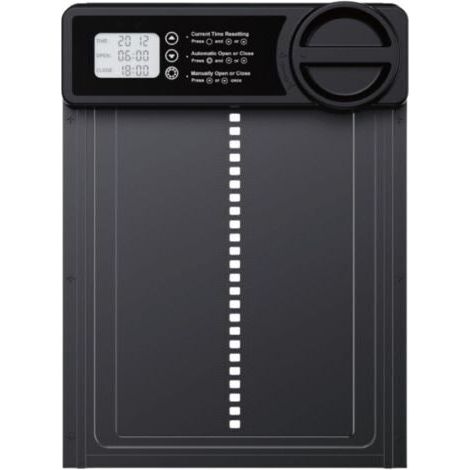 Poulailler automatique avec réglage en un clic IP45 étanche en alliage d'aluminium résistant aux intempéries  Installation facile, fonction anti pincement, fiable par tous les temps