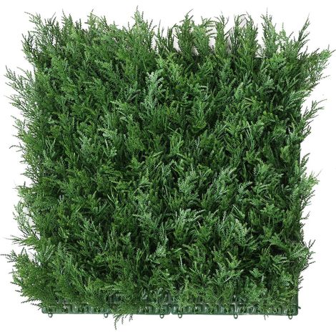 WellHome Seto Artificial 100x100cm, Jardin vertical Cedro en color verde (1/5)