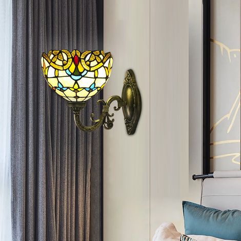 Vintage Wandleuchte Innen Wandlampe Fassung Barock Stil Wandbeleuchtung Flurlamp