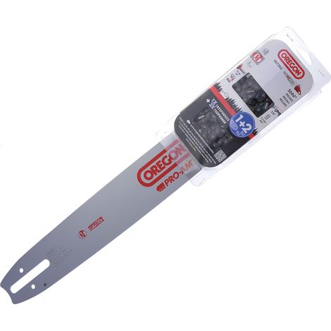 Jardiaffaires – Combo Oregon guide 45cm – 2 chaines 75DPX066E – Pour tronçonneuses Stihl, Logosol, AEG – Pas 3/8, Jauge 1,6mm, 66 maillons (1/3)