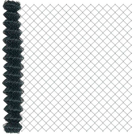 Clôture de jardin, Clôture en treillis verte 1.5x10 m en acier CFW34245 (1/3)