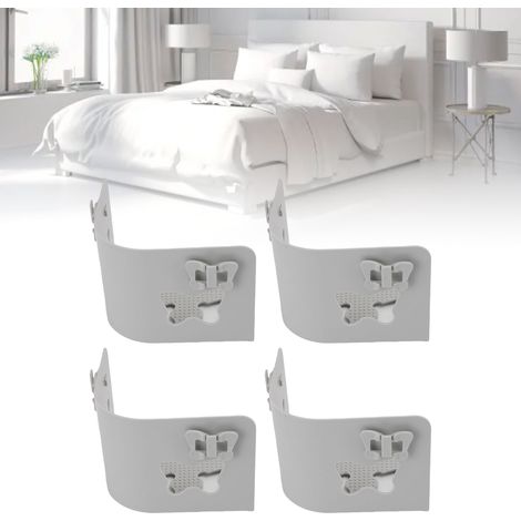 Pinces invisible pour coin du drap - pack de 4 - système clip pour maintien anti-glissement parfaite taille (1/5)