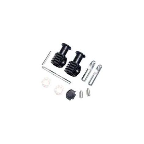 Vis de fixation pour réservoir de WC, jeu de vis de fixation zinguées noires pour WC suspendus (1/5)