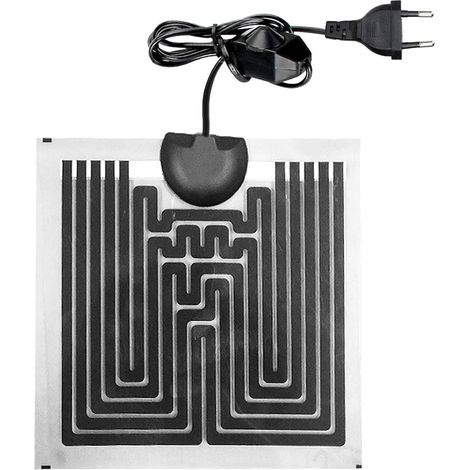Almohadilla térmica en recipiente de vidrio, almohadilla térmica de temperatura ajustable diseñada específicamente para reptiles, serpientes, lagartos y acuarios.