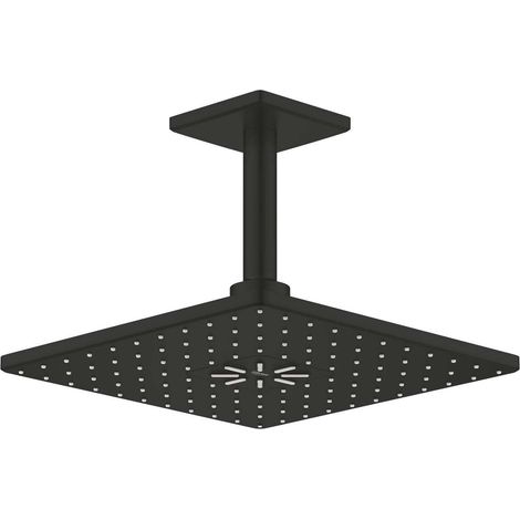 Grohe Rainshower SmartActive Cube - Soffione doccia 31x31 cm 2 getti Phantom Black 26481KF0 (1/4)