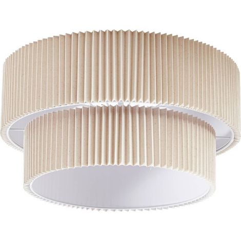 Lindby Lámpara de techo 'Tazia' en Blanco Textura, Tela, Tejido, Seda (1/5)