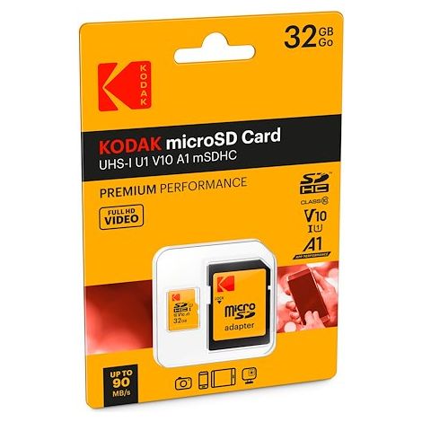 microSDHC UHS-I Class 1 - 32Go + Adaptateur SD