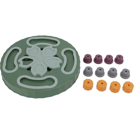 Jouets Puzzle pour chiens, distributeur de friandises pour chiots, Design coloré, pour entraînement au qi, aide à l'alimentation lente, digestion des animaux de compagnie, vert (1/5)