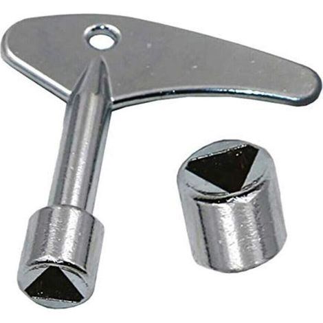EASYCOMFORT Lot de 2 clés triangulaires de 9 mm avec interrupteur à clé triangulaire pour ascenseur électrique à gaz d'urgence (1/5)