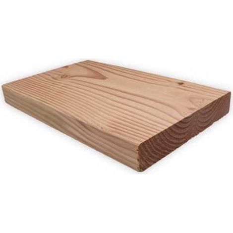 Sud Bois – Lame de terrasse Douglas 45x145mm – Longueur 3m – Traitement naturel – Lisse des 2 côtés – Côtés arrondis