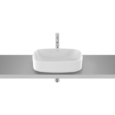 LAVABO SOBRE ENCIMERA ONA 500X370 SIN ORIFICIO PARA GRIFERÍA BLANCO (1/4)