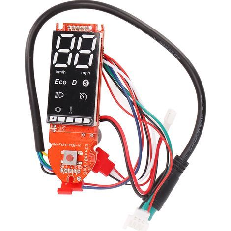 Tableau de Bord de Scooter électrique, Carte de Circuit imprimé Multifonction de Scooter en Métal avec Affichage Clair des Données. (1/5)