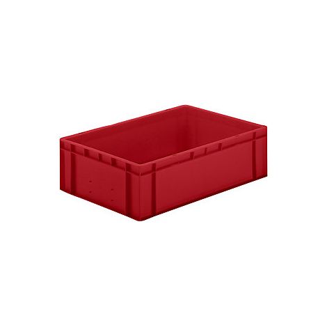 LA-KA-PE Contenedor apilable de transporte L600xW400xH175mm - TK600/175-0 ROJO