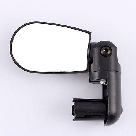 Rétroviseur de vélo noir flexible rotatif pour guidon - Mini (1/5)