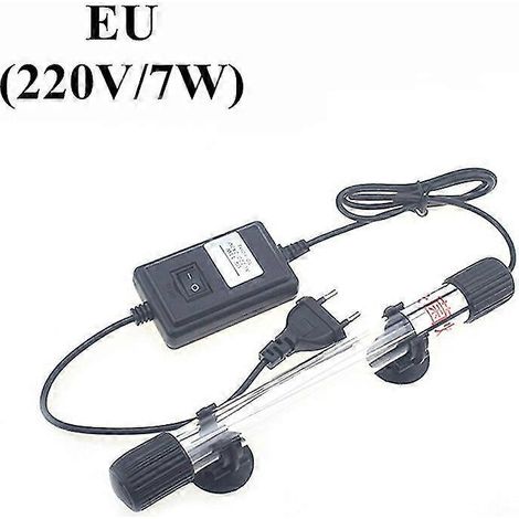 Lampe UV de désinfection pour bassin, lampe pour aquarium, matériel de plongée, lampe pour aquarium de style américain, stérilisation des bassins, élimination des algues et désinfection, 7 watts (1/5)