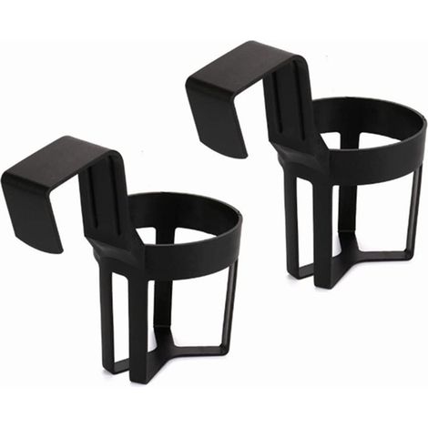 Portabicchieri neri per auto, portabicchieri in plastica per auto, portabicchieri neri per auto, portabicchieri per sedili di camion, adatti per bottiglie, caffè, thermos e lattine. (1/5)