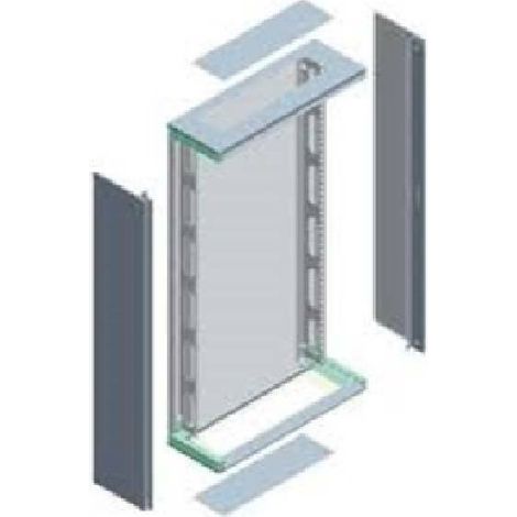 Structure alpha quadrangulaire pour montage mural paquet plat ip30 et ip43 dim. l h p 600x1200x250 8gk2