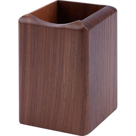 Stiftehalter aus Holz, 70 x 70 x 99 mm, Stiftehalter aus Holz für Schreibtisch, Make-up (1/5)