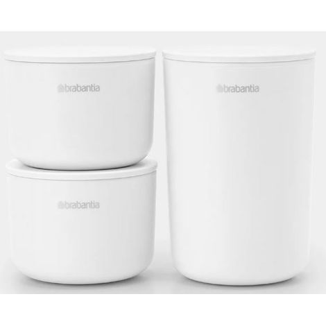 Brabantia ReNew Set di 3 scatole di stoccaggio bianche (1/2)