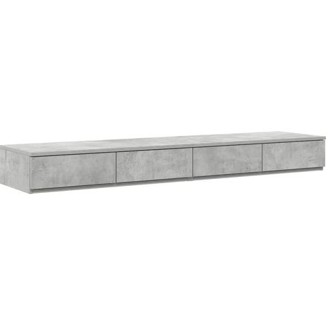 Maison Exclusive - Cajones de cama con cajón Gris Concreto 160 x